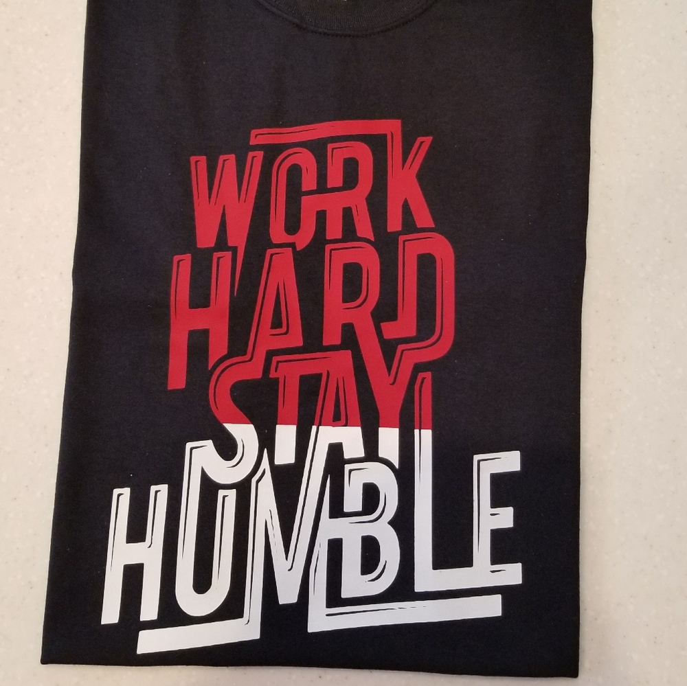 BRAND NEW "WORK HARD STAY HUMBLE" TEE!!😍